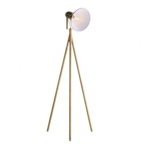 Adna 63" Tripod Wood Floor Lamp - New  - Lot 1138