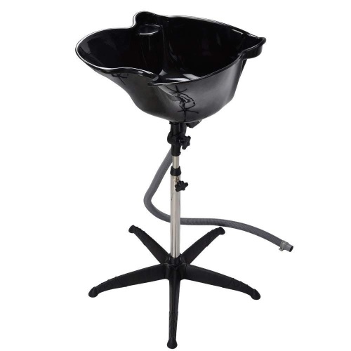Black Portable Adjustable Salon Hair Shampoo Treatment Deep Basin Bowl Sink With Stand - New  - Lot 615