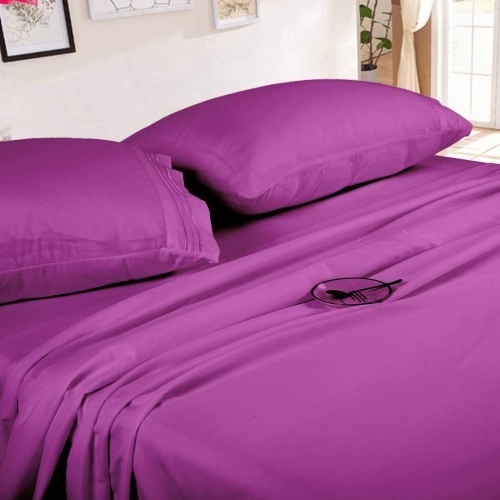 Fairyland Microfiber 1800 Thread Count Bed Sheet Set, Queen - New - Lot 197