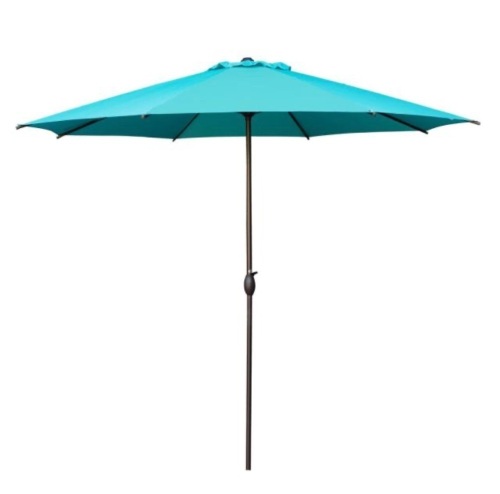 Abba Patio 11 ft. Market Patio Umbrella with Push Tilt and Crank in Turquoise - Appears New - Lot 433