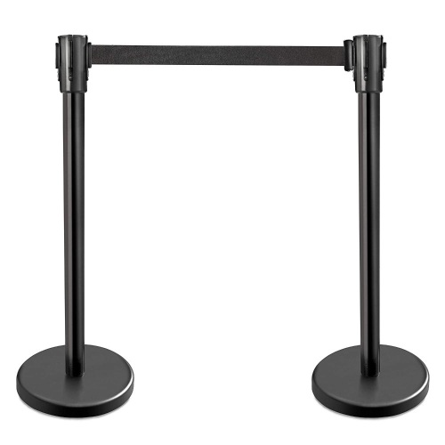New Star Foodservice 54590 Stanchions, 36-Inch Height, 6.5-Foot Retractable Belt - Appears New   - Lot 253