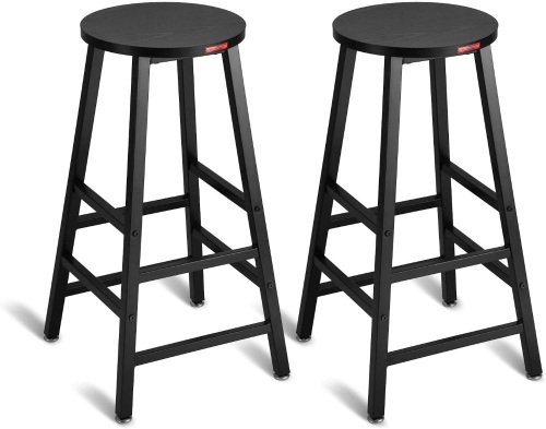Mr IRONSTONE Pub Height Bar Stools 27.7", Set of 2 - Appears New - Lot 437