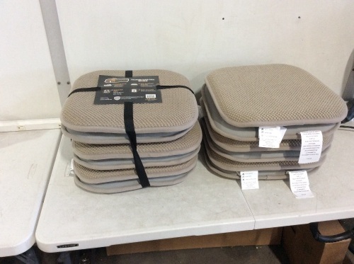 Lot of (2) Gorilla Grip Memory Foam Seat Cushions,  16" x 16", Set of 6 - E-Comm Return, Appear New - Lot 507