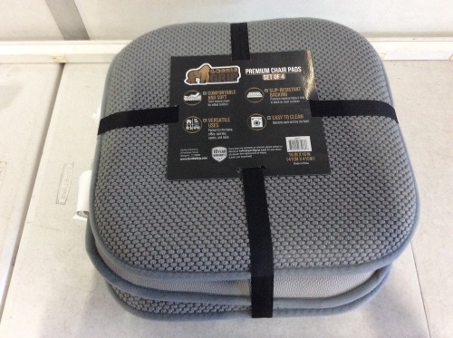 Gorilla Grip Memory Foam Seat Cushions, 16" x 16", Set of 4 - Appear New  - Lot 943