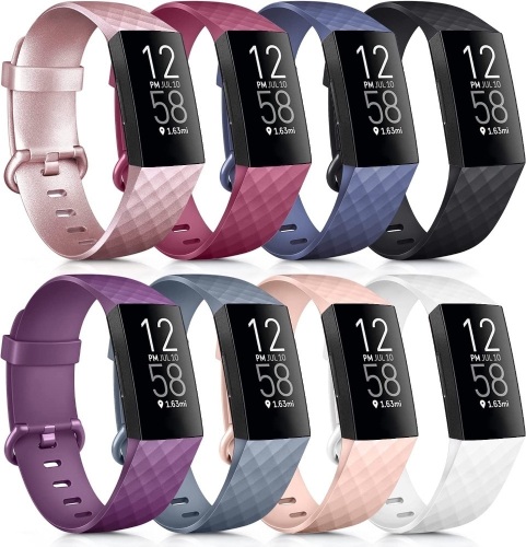 8 Pack Sport Bands Compatible w/ Fitbit, Large - Lot 33