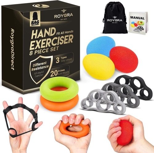 Hand Exerciser/ Finger Strengthener Kit - Lot 343