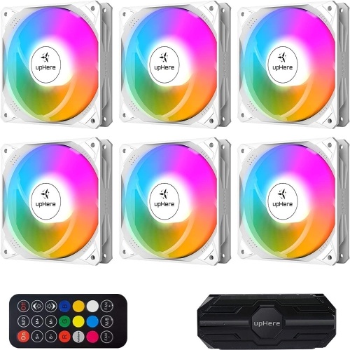 upHere 120mm Case Fan,6 Pack - Lot 420