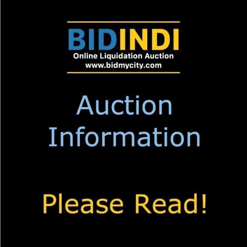 AUCTION INFORMATION - PLEASE READ! - Lot 1