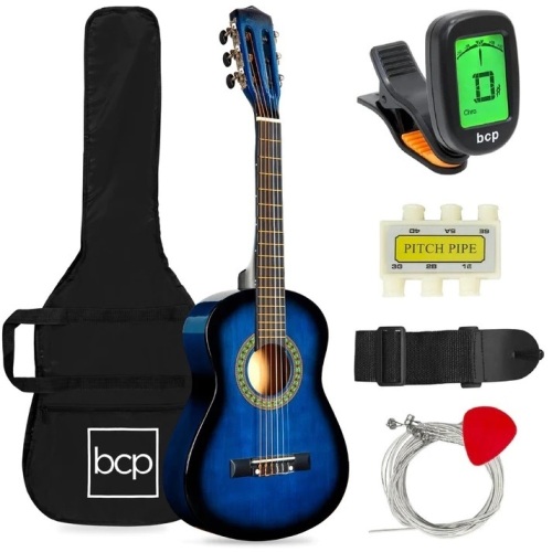 Kids Acoustic Guitar Beginner Starter Kit with Carrying Case - 30in - Lot 6317