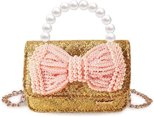 Funkeet Little Girls Purses Mini Kids Baby Handbags Small Toddler Shoulder Crossbody Bag - Lot 6341