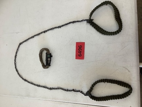 Hand Chainsaw w/ Survival Bracelet - Lot 6496