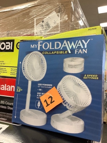 My Fold Away Collapsible Fan - Lot 12