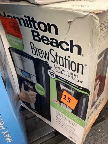 Hamilton Beach Brew Station Dispensing Coffee Maker - Lot 15