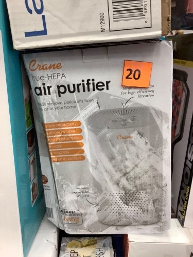 Crane true-Hepa Air Purifier - Lot 20