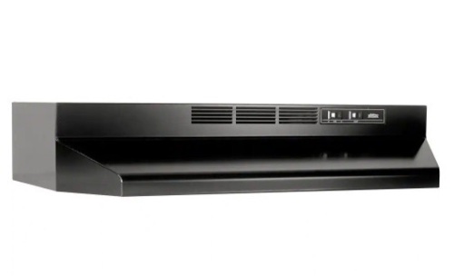 41000 Series 30 in. Ductless Under Cabinet Range Hood with Light in Black - Lot 29