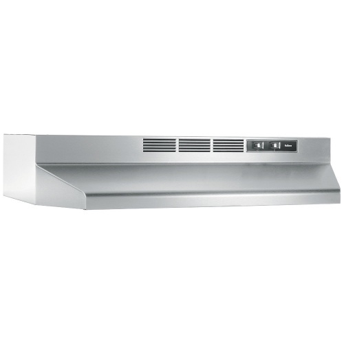NuTone 24" Ductless Under-Cabinet Range Hood w/ Light, Stainless Steel - Lot 30
