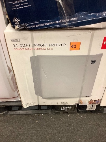 RCA 1.1 cu. Ft. Upright Freezer in White - Lot 41