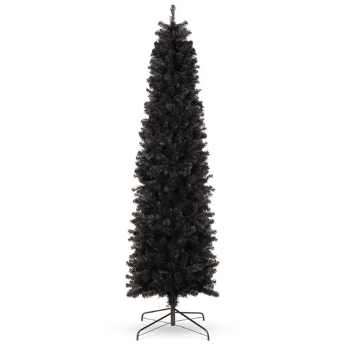 Black Artificial Pencil Holiday Christmas Tree, 7.5ft - Lot 90