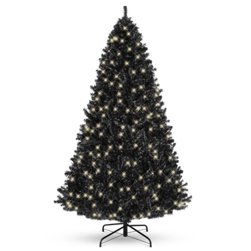 Pre-Lit Artificial Christmas Tree w/ 947 Tips, 350 Lights, Metal Stand - 6ft - Lot 142
