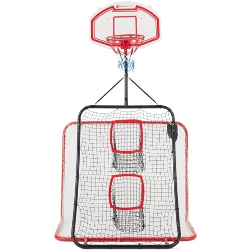 5-in-1 Double-Sided Outdoor Athletic Sports Center w/ Metal Frame - Lot 180