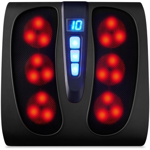Shiatsu Foot Massager Platform w/ 6 Rollers, Heat Function - Lot 211
