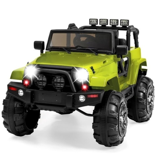 12V Kids Ride-On Truck Car Toy w/ 3 Speeds, LED, Remote, Bluetooth - Lot 258