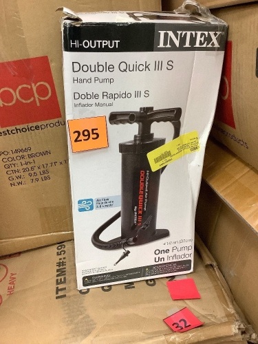 Intex Double Quick III S Hand Pump - Lot 295