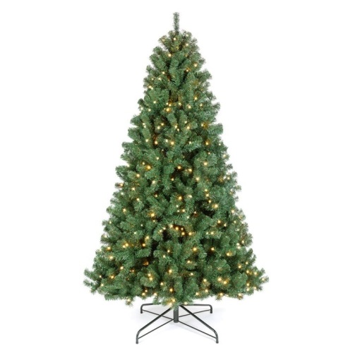 Pre-Lit Instant No Fluff Artificial Spruce Christmas Tree w/ Memory Branches, 12ft - Lot 402