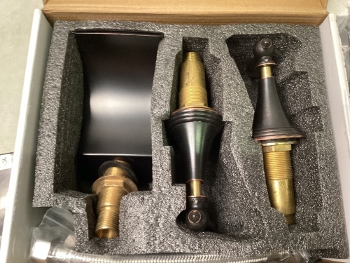 Widespread Waterfall Bathroom Faucet, 2 Handles - Lot 114