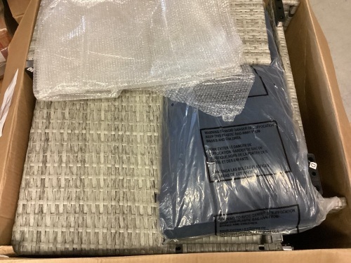 Wicker Patio Set, Missing Hardware - Lot 127