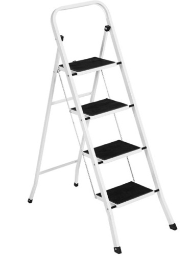 4-Step Portable Folding Heavy-Duty Steel Ladder - Lot 158