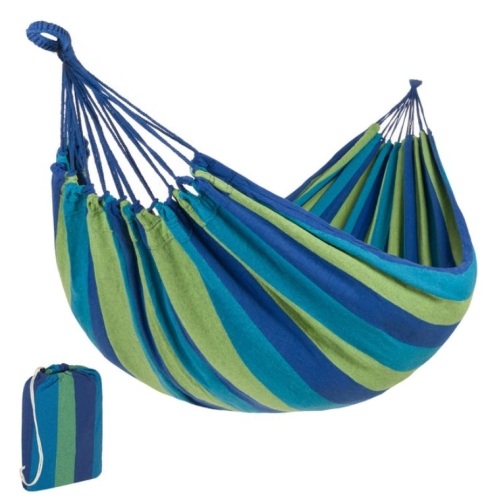 Lot of 2 Brazilian Style Hammocks, Rainbow, Blue - Lot 173