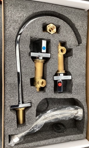 Bathtub Faucet Assembly w/ High Arc Waterfall Spout - Lot 209
