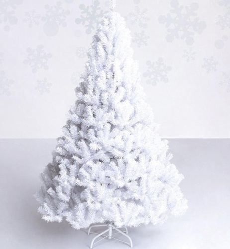 5 ft. Artificial PVC Christmas Tree with Stand, White - Lot 261