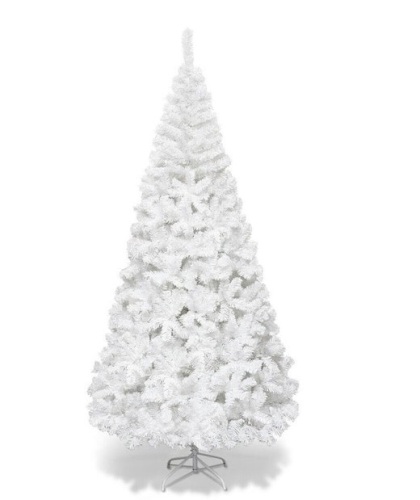 7 ft. Artificial PVC Christmas Tree with Stand, White - Lot 500