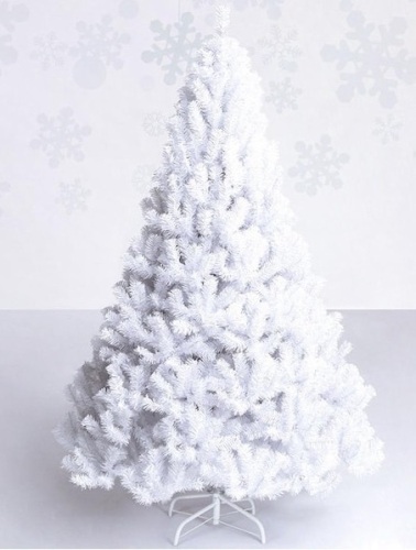 5 ft. Artificial PVC Christmas Tree with Stand, White - Lot 192