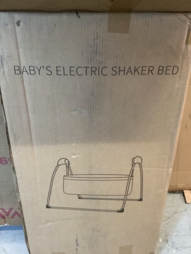 Baby Electric Shaker Bed, Gray, Missing Hardware - Lot 406