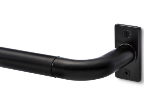 Project 62 Curtain Rod, 36-66in, Matte Black, Missing Hardware - Lot 418