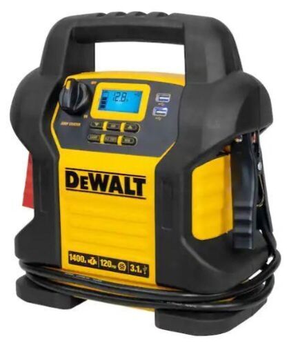 DeWalt 1400 Peak Amp Portable Car Jump Starter with Digital Compressor - Lot 134