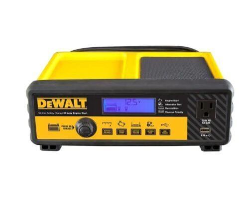 DEWALT 30 Amp Automotive Portable Car Battery Charger with 80 Amp Engine Start and Alternator Check - Lot 327