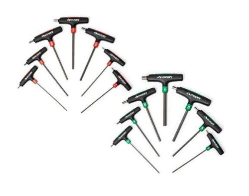 Husky 14-Piece T-Handle SAE & MM Hex Key Set - Lot 415