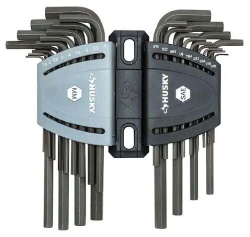 Husky 26-Piece SAE/Metric Long Arm Hex Key Set - Lot 493