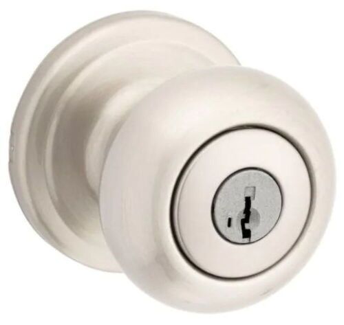 Kwikset Juno Satin Nickel Entry Door Knob - Lot 505