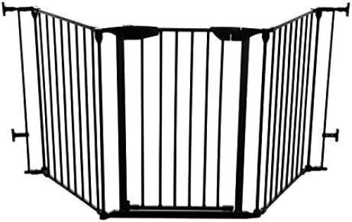 Baby Safety Gate - Black, 33"-80" Wideo - Lot 556
