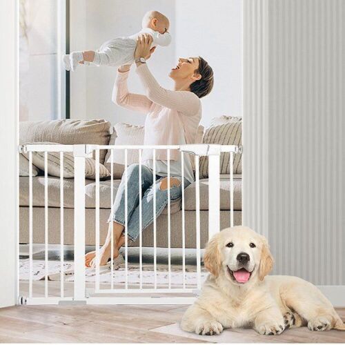 Baby Safety Gate - White, 29.5"-40.5" Wide - Lot 566