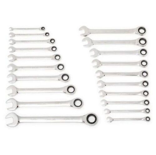 Husky 72-Tooth Ratcheting SAE/MM Combination Wrench Set (20-Piece) - Lot 632