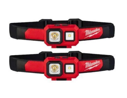 Milwaukee 450 Lumens LED Spot/Flood Headlamp (2-Pack) - Lot 649