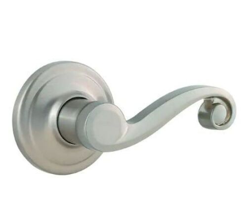 Lot of (8) Kwikset Lido Satin Nickel Half-Dummy Door Levers, Right & Left Handed - Lot 655