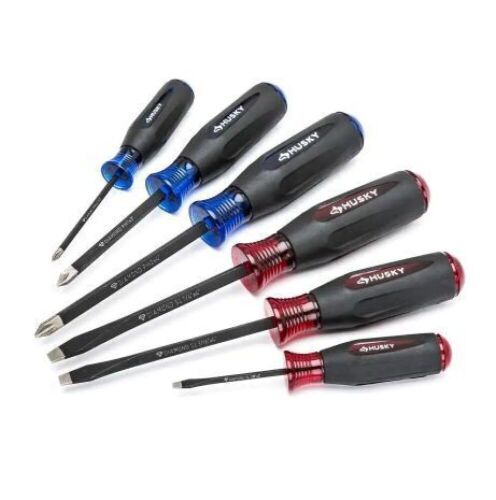Husky Diamond Tip Magnetic Screwdriver Set (6-Piece) - Lot 947