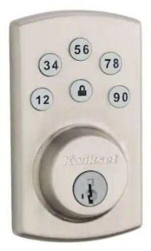 Kwikset Powerbolt2 Satin Nickel Electronic Deadbolt - Lot 113